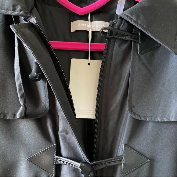 BNWT ANTHOLOGY SPRING BLACK WOMENS PADDED LADIES GIRLS HOOD JACKET COAT PARKA 16 - Picture 8 of 15